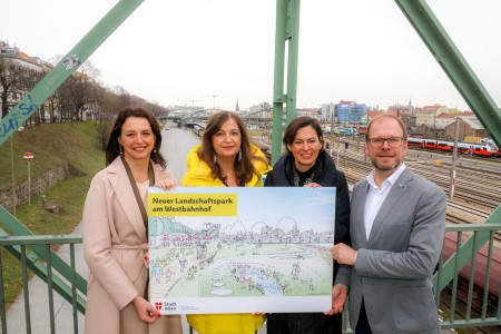 Pressekonferenz Neuer Westbahnpark Wien, 2024-01-26