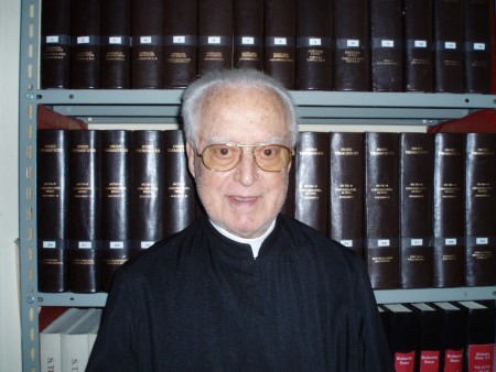 Roberto Busa 2006 in Gallarate.,  Index Thomisticus, © Antonio C. Colombo, Wikimedia Commons