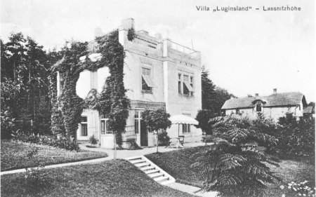 Adalbert Pasdirek-Coreno, Villa Luginsland, Gartenansicht von Süden, 1910er