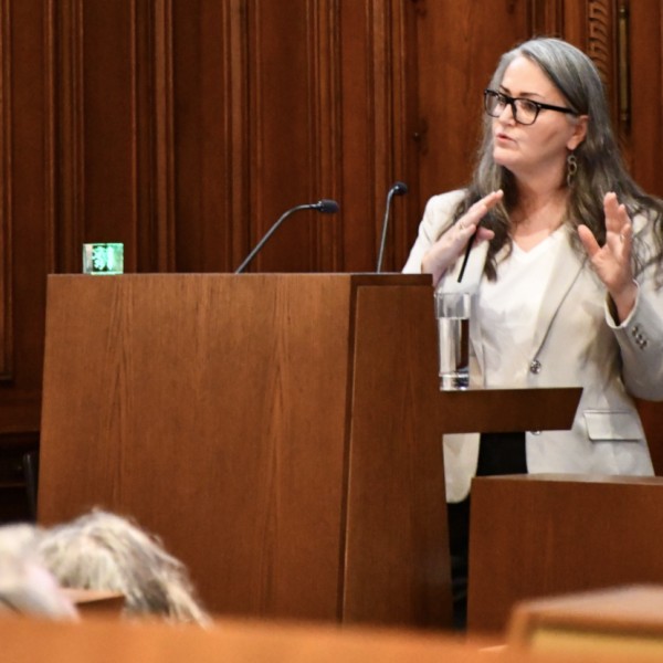 Gertraud Strempfl-Ledl am Podium, Forum Mehr Zeit für Graz, 2024