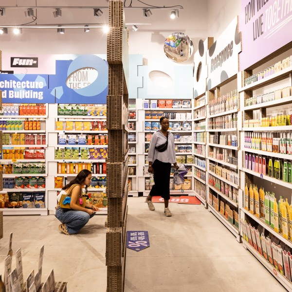 lettischer Supermarkt Architekturbiennale 2023