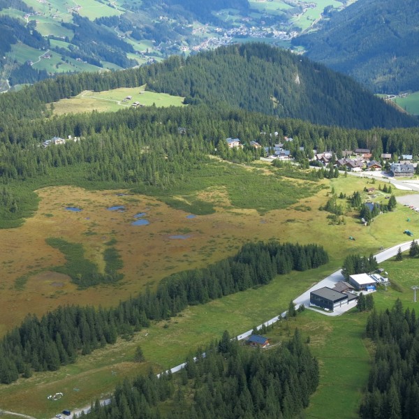 Hochkrimml, Ortsteil Filtzstein und Moorlandschaft Sieben Möser