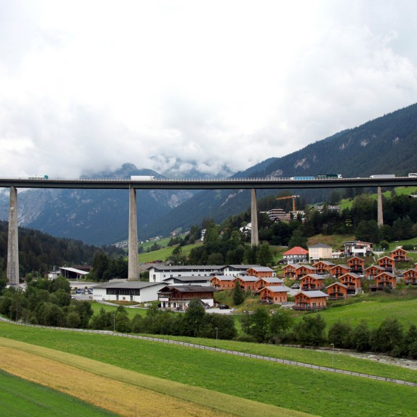 Steinach am Brenner vor Gschnitztalbruecke in Tirol