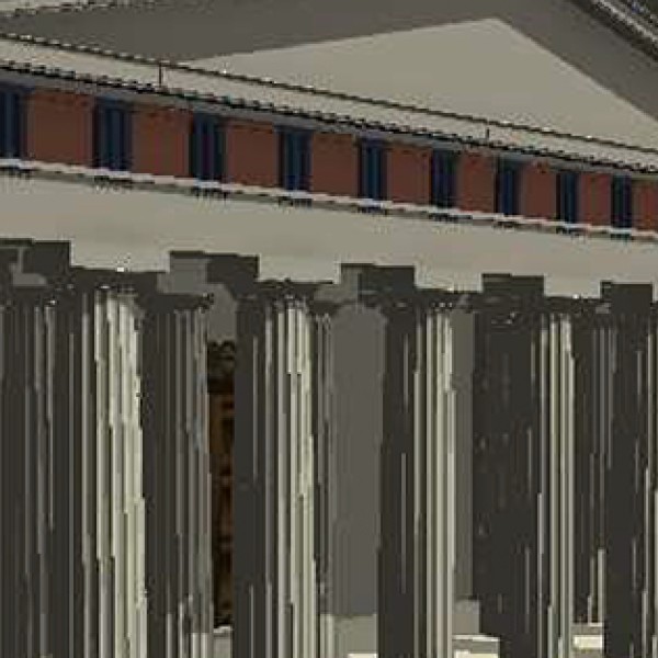 Parthenon, Athen, Visualisierung mittels Computer Generated Architecture (CGA)
