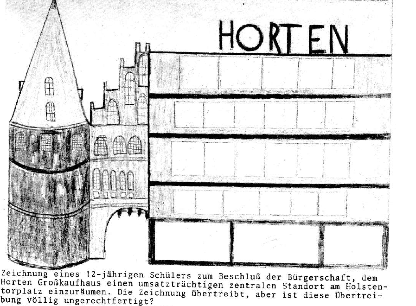 Titelbild einer Ausgabe der Bürger-Nachrichten im Jahr 1977, herausgegeben von der Bürgerinitiative „Rettet Lübeck“. Copyright Bürger-Nachrichten
